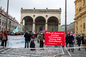 Protest gegen das bayerische Hochschulinnovationsgesetz in München
