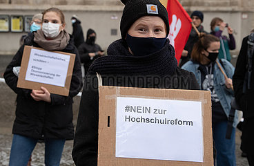 Protest gegen das bayerische Hochschulinnovationsgesetz in München