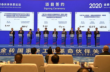 CHINA-XIAMEN-BRICS- foren Partnerschaftliches neue industrielle Revolution (CN) CHINA-XIAMEN-BRICS- foren Partnerschaftliches neue industrielle Revolution (CN)