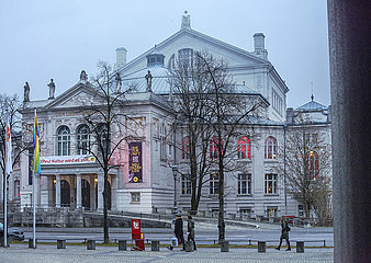 Prinzregententheater  geschlossen waehrend hartem Lockdown  Muenchen  19.12.2020