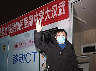 CHINA-WUHAN-COVID-19-HEBEI-medizinischen Support-MOBILE CT-Scanner (CN)
