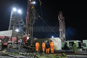CHINA-SHANDONG-QIXIA-GOLD MINE-RESCUE-NEW CHANNEL DRILLING (CN)