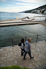 Kroatien  Opatija - Seebad an der Kvarner-Bucht mit mondaener oesterreichisch-ungarischer Vergangenheit