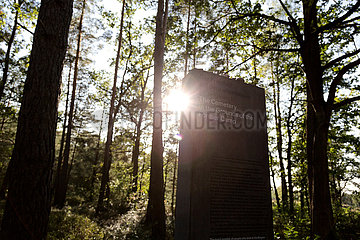 Deutschland  Lohheide - Gedenkstaette Bergen-Belsen  Friedhof auf dem frueheren Lagergelaende