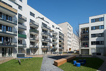 Berlin  Mitte - Neubauten des Wohnprojektes So Berlin am Baerbel-Boyley-Ring  Ortsteil Wedding