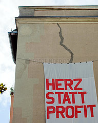 Berlin  Deutschland - Protest gegen Immobilienspekulation