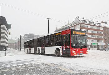 Deutschland  Bremen - Linienbus der BSAG im Schnee