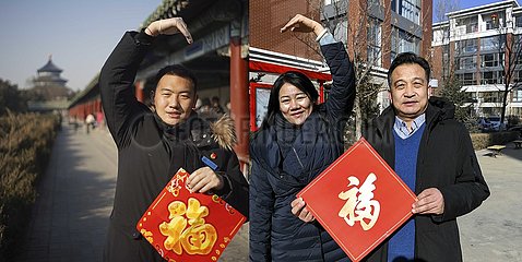 CHINA-SPRING FESTIVAL-ARBEITNEHMER-REUNION IN BILDERN