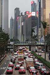 Hong Kong  China  Stau in der Innenstadt.