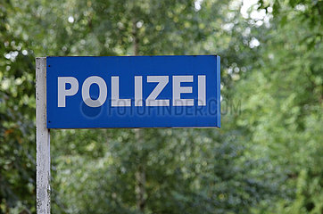 Neuenhagen  Deutschland  Schild Polizei