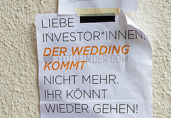 Berlin  Deutschland - Protest gegen Investoren der Immobilienbranche