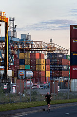 Grossbritannien  Nordirland  Belfast - Port of Belfast  Containerterminal  Victoria Terminal 3