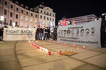 Gedenkdemonstration für die Opfer des Terroranschlag in Hanau