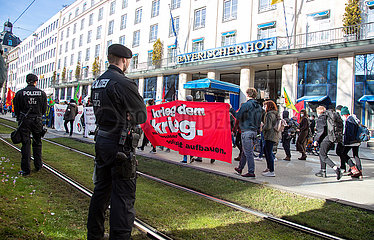 Protest gegen die Münchner Sicherheitskonferenz