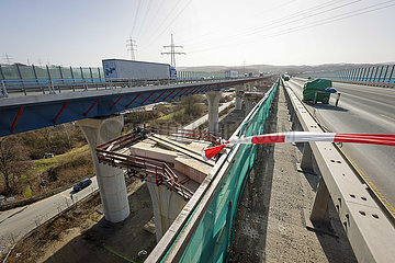 Neubau Autobahnbruecke  Lennetalbruecke  Hagen  Nordrhein-Westfalen  Deutschland