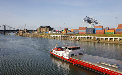 Rheinhafen Krefeld  Nordrhein-Westfalen  Deutschland