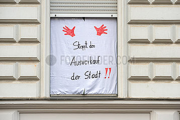 Berlin  Deutschland - Mieterprotest gegen den Ausverkauf der Stadt