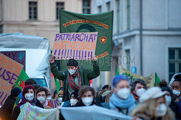 Demo zum internationalen Frauentag in München