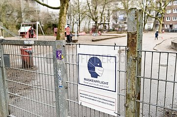 Maskenpflicht für Erwachsene auf Kinderspielplätzen in Hamburg