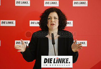 Pressekonferenz vor der Fraktionssitzung der Linken  Reichstagsgebaeude  23. Maerz 2021