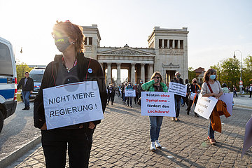 Querdenken Demo gegen den Lockdown in München