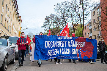 Antifaschistische Demontration zum Tag der Befreiung