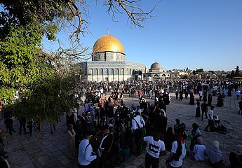 MIDEAST-JERUSALEM-Eid al-Fitr