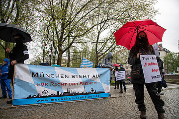 Erneute Querdenken Demo in München