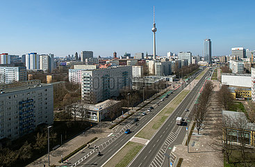 Berlin  Deutschland  Mitte - Stadtansicht der City Ost