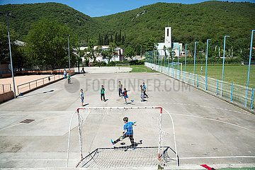 Kroatien  Rasa - Jungen spielen Fussball