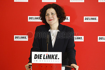 Pressekonferenz vor Beginn der Sitzung der Linken-Bundestagsfraktion  Bundestag