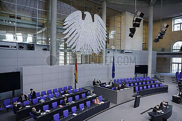 Plenum  Dt. Bundestag  Reichstagsgebaeude  20. Mai 2021