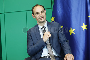 Anze Logar  Wolfgang Schaeuble - Treffen des dt. Bundestagspraesidenten mit dem Aussenminister Sloweniens