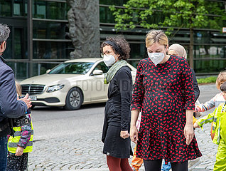 Bayerische Grüne demonstrieren für Pflegekräfte