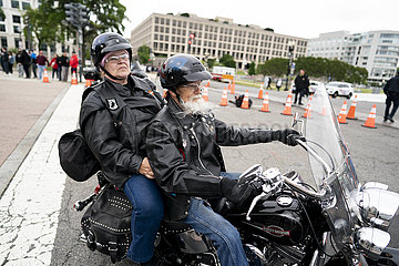 US-WASHINGTON-D.C.-ROLLING THUNDER-Motorrad-Fahrt