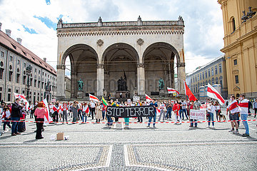 München: Belarussen demonstrieren gegen Lukaschenko