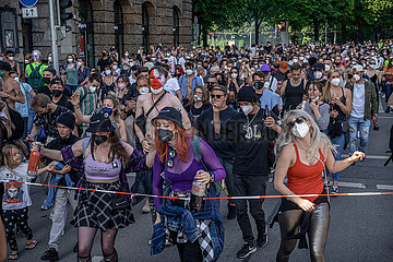 München: Demonstration für mehr Freiräume