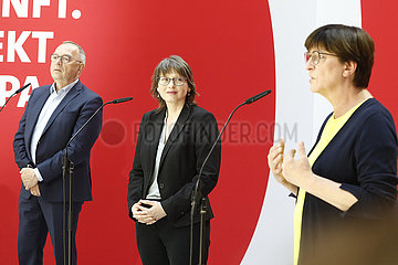 Pressekonferenz der SPD nach den Landtagswahlen von Sachsen-Anhalt  Willy Brandt Haus  7. Juni 2021