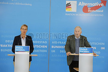 Pressekonferenz der AfD-Bundestagsfraktion  Reichstag  8. Juni 2021