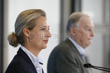 Pressekonferenz der AfD-Bundestagsfraktion  Reichstag  8. Juni 2021