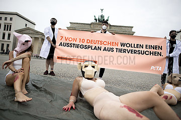 Demo gegen Tierversuche