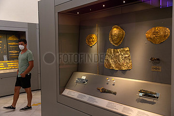 GRIECHENLAND-ATHEN-GOLD MASKEN-National Archaeological Museum