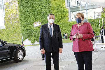 Bundeskanzleramt - Treffen Merkel Draghi