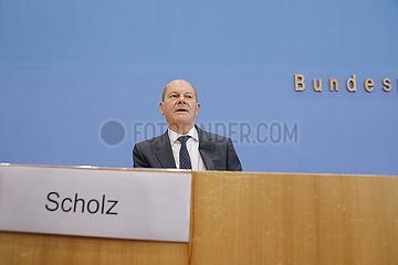 Bundespressekonferenz zum Thema: Regierungsentwurf fuer den Bundeshaushalt 2022 und den Finanzplan bis 2025