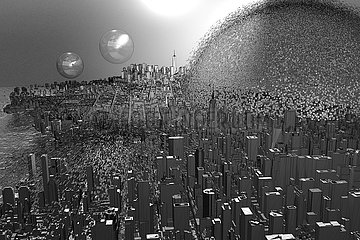 CGI Visualisierung: Manhattan  New York