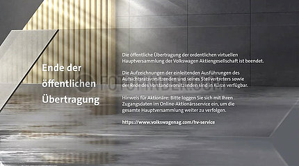 Volkswagen Hauptversammlung - Screenshot