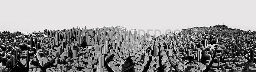 CGI Visualisierung: 360 grad Panorama: Manhattan  New York City