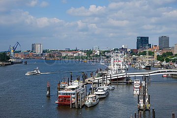 Stadtansicht Hafen Hamburg  Deutschland  Europa