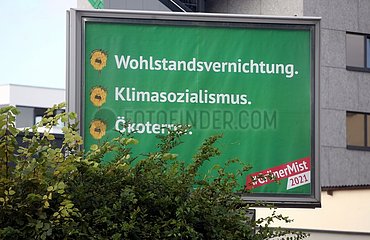 Anti-Gruenen-Plakate