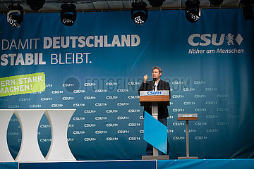 Markus Söder beim Wahlkampfauftakt der CSU